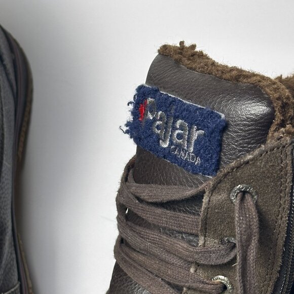 Pajar Canada Trooper Waterproof Winter Boots Brown Leather Shoes Men Sz 12 - Picture 10 of 11